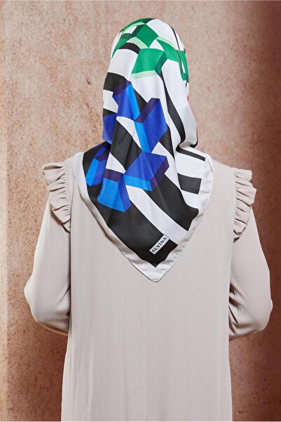 Alvina ALVİNA ВІЗЕРУНКОВИЙ ШАРФ 8424 - ПРАКТИЧНИЙ КУТОВИЙ ДИЗАЙН