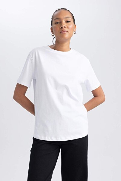 DeFacto Regular Fit T-shirt z krótkim rękawem B0642AXNS