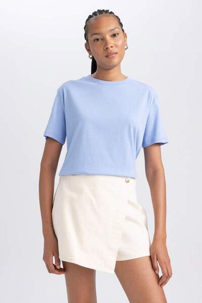 DeFacto Tričko Regular Fit s krátkým rukávem B0642AXNS