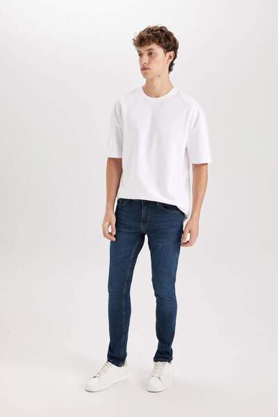 DeFacto Carlo Skinny Fit Екстра вузький крій, нормальна талія, екстра вузькі штанини, джинси B2068AX23AU