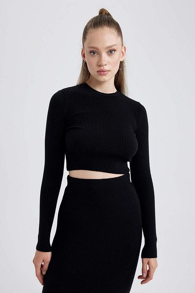 DeFacto Coool Slim Fit Dar Kesim Pulover Tricot A2057AX23AU