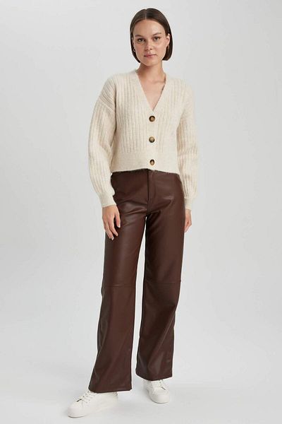 DeFacto Regular Fit V-Neck Knitwear Cardigan R1389Az23Wn