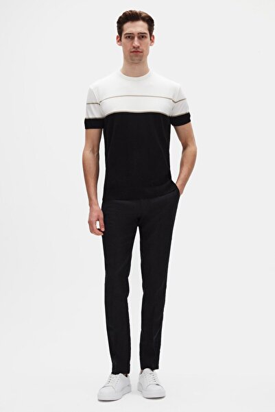 D'S Damat Ds Damat Slim Fit Екрю Літній трикотажний футболка