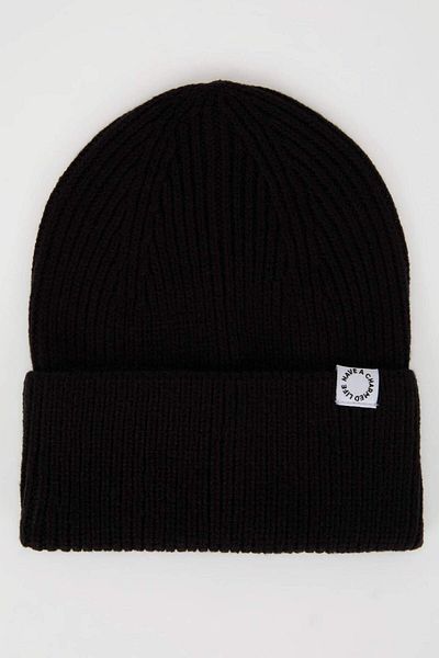 DeFacto Women's Woven Label Knitwear Beanie A6327Ax23Wn