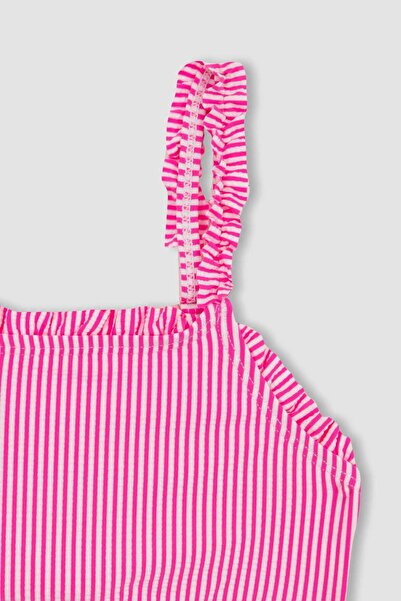 DeFacto Kız Çocuk Çizgili Bikini Takımı Z3648A623HS