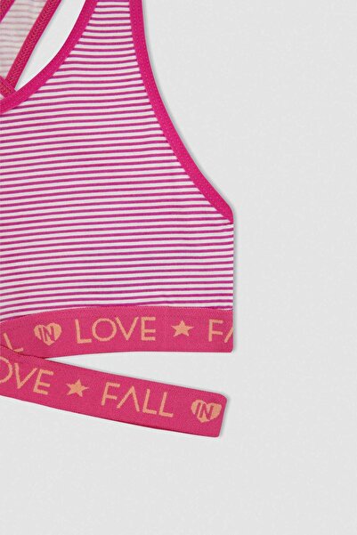 DeFacto My First Bra Striped Bustier Bra A8435A823Hs