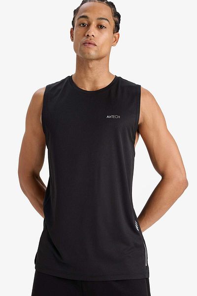 DeFacto Slim Fit Printed Crew Neck Saran Heist A1736Ax23Sm