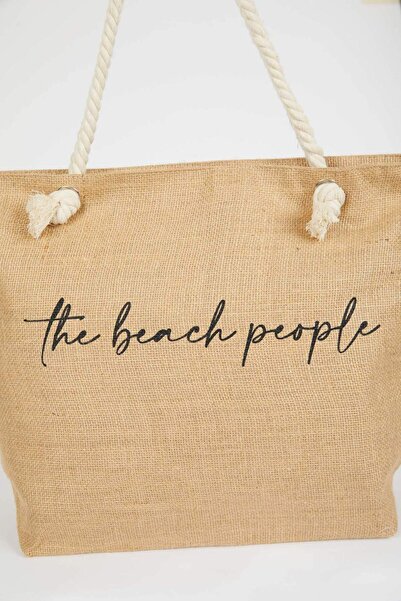 DeFacto Damen Strandtasche aus Stroh Z4429AZNS