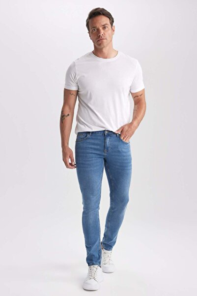 DeFacto Carlo Skinny Fit Екстра вузький крій, нормальна талія, екстра вузькі штанини, джинси A2876AX23SM