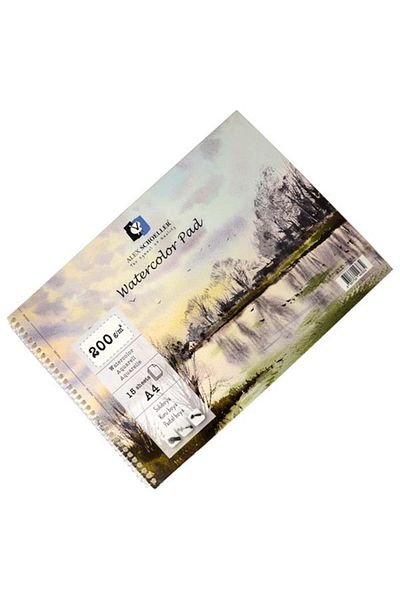 Alex Schoeller Watercolor Pad Spiral 200 Gr A4 15 Sheets