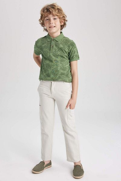 DeFacto Boy's Standard Leg Linen Look Trousers Z3191A623Sm