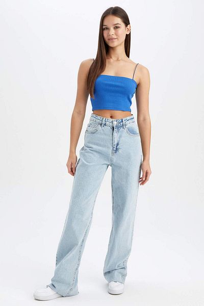 DeFacto Cool Fitted Ribbed Camisole Athlete