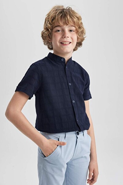 DeFacto Fiú rövid ujjú ing nadrág 2 db-os készlet A0016A823SP