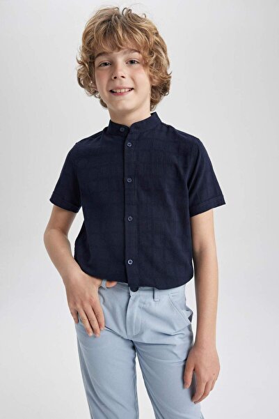 DeFacto Fiú rövid ujjú ing nadrág 2 db-os készlet A0016A823SP