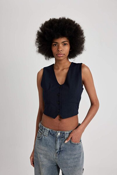 DeFacto Regular Fit Düğmeli Blazer Yelek Z8526az23sp