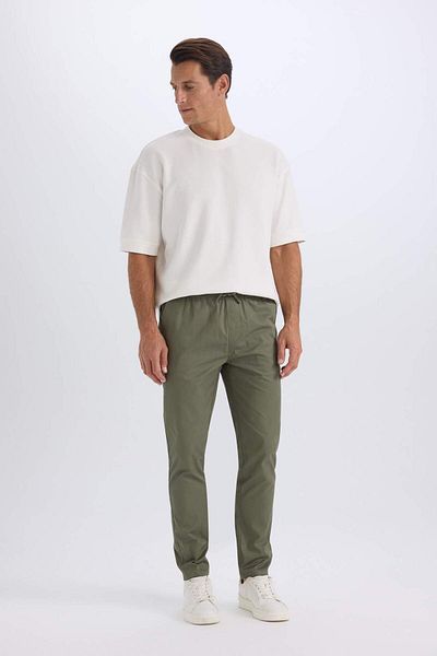 DeFacto Pantaloni Jogger Chino cu talie și buzunare cu șireturi, picior drept Z9933az23sp