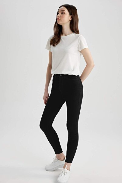 DeFacto Ψηλόμεσο γυναικείο τζιν παντελόνι Jegging - Super Skinny Fit St1411