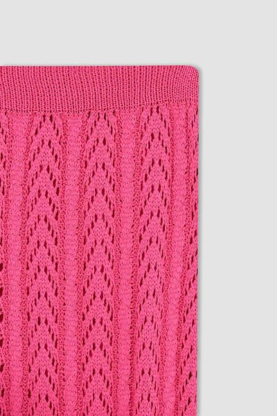 DeFacto Oversize Fit Flared Slit Knitwear Maxi Skirt Z5914Az22Sm
