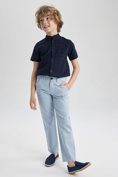 DeFacto Boys' Short Sleeve Shirt Pants 2 Piece Set A0016A823Sp