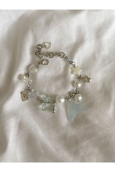 bettymettys Y2K Blue Mermaid Coquette Bracelet