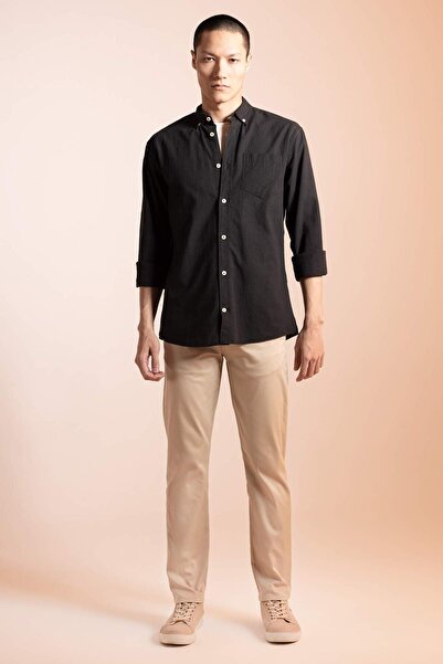 DeFacto Slim Fit Chino Canvas Pants X8022az23sp