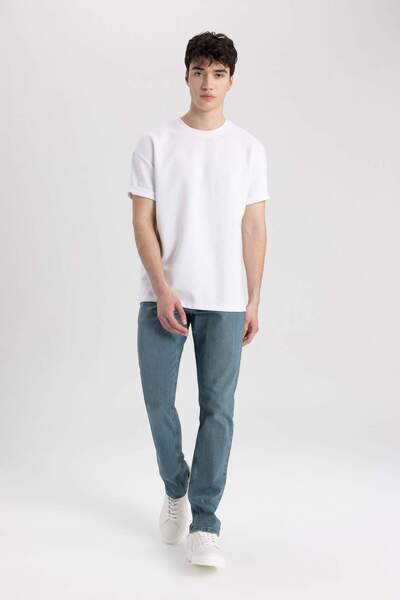 DeFacto Pedro Slim Fit Tight Fit Regular Waist Narrow Leg Jean Pants W7521Az23Sp