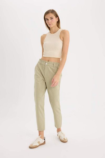DeFacto Pantaloni largi din Gabardine 100% Bumbac S2790az23sm