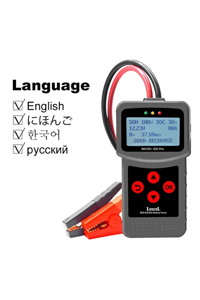 Choice Asian Version Lancol Micro200Pro 12v Battery Capacity Tester Car Battery Tester For Garage workshop