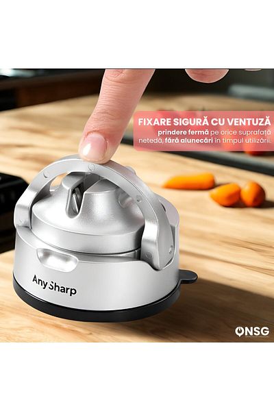 AnySharp Knife Sharpener Evo Universal, Manual, Gray