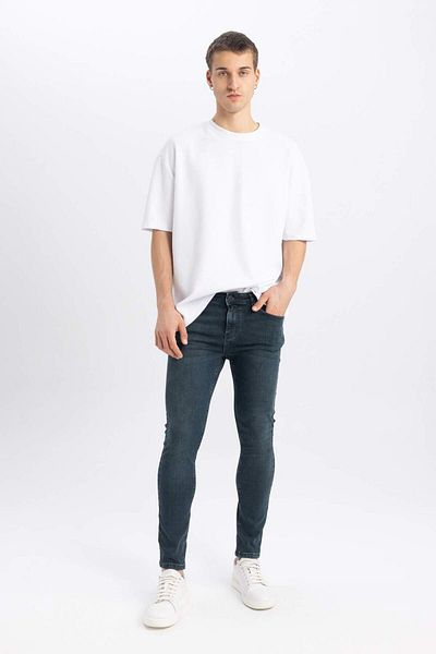 DeFacto Super Skinny Extra Slim Fit Talie normală Pantaloni de jeans cu picioare extra înguste Z6298AZ23SP