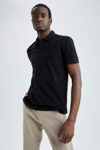 DeFacto Μπλουζάκι Polo Regular Fit 100% βαμβακερό M7676AZ22SP