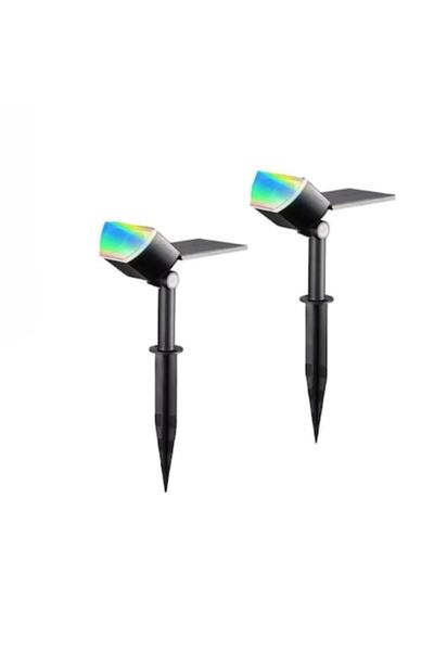 OEM Set de 2 lămpi solare Paraiso pentru iluminat exterior și interior, IP67, RGB, panou solar 5V, 1.2W
