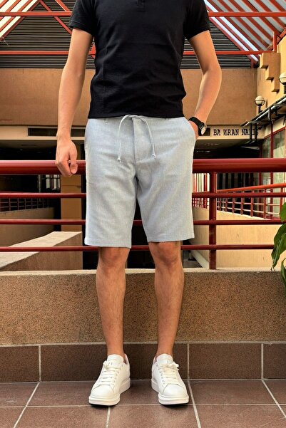 inpool Ανδρικό, Δαντέλα στη μέση, Παλιά χρήματα, Βαμβακερό, Λινό υφαντό σορτς 24INP281