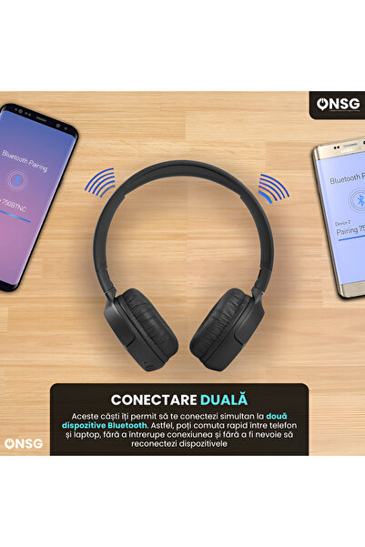 JBL Căști wireless Tune 510 Bt Over-ear, anulare zgomot, bas pur, Bluetooth, negre