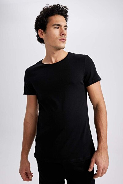 DeFacto Slim Fit Bisiklet Yaka %100 Pamuk Tişört M4789AZ22SP