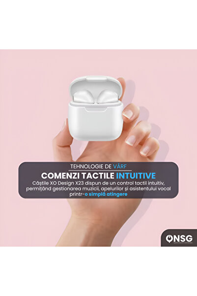 design xo Xo X23 Bluetooth In-ear Headphones, White