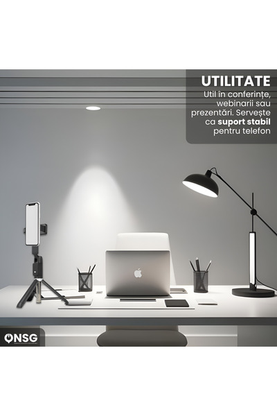 Samsung Selfie Stick 3-in-1, Bluetooth 5.2, Android and Iphone, 360 Degree Rotation, Vlogging Support, Black