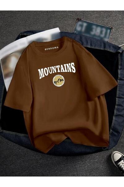 DM DOLCE MORE OVERSIZE MOUNTAINS ΕΚΤΥΠΩΜΕΝΟ UNISEX T-SHIRT ΕΚΤΥΠΩΜΕΝΟ