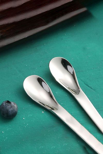 Chavin 304 Steel 12 Pieces Gray Luxury Modern Tea Spoon Coffee Cup Spoon Cin581By-12