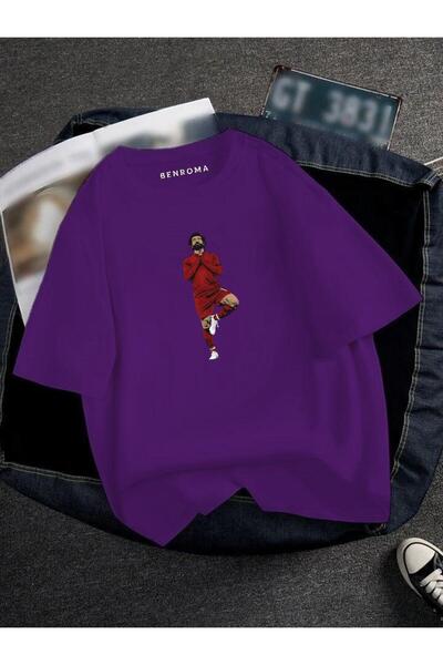 DM DOLCE MORE TRICOU UNISEX CU IMPRIMEU JUCĂTOR DE FOTBAL OVERSIZE CU IMPRIMEU