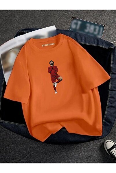 DM DOLCE MORE TRICOU UNISEX CU IMPRIMEU JUCĂTOR DE FOTBAL OVERSIZE CU IMPRIMEU