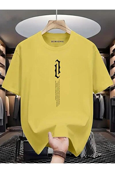 DM DOLCE MORE تي شيرت مطبوع عليه نص عمودي