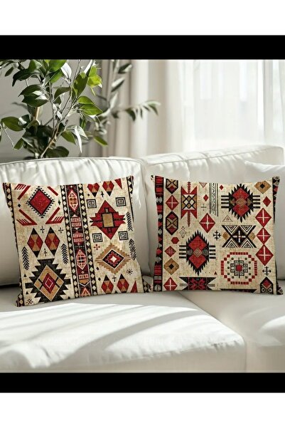 Yaratıcı sanatlar atölyesi قطعتان من غطاء وسادة على الطراز البوهيمي، أغطية وس...
