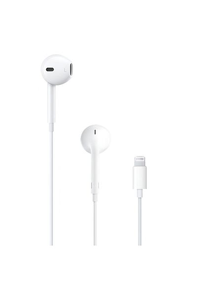 Apple Earpods Lightning, Microphone, Volume Control, Clear Sound, White
