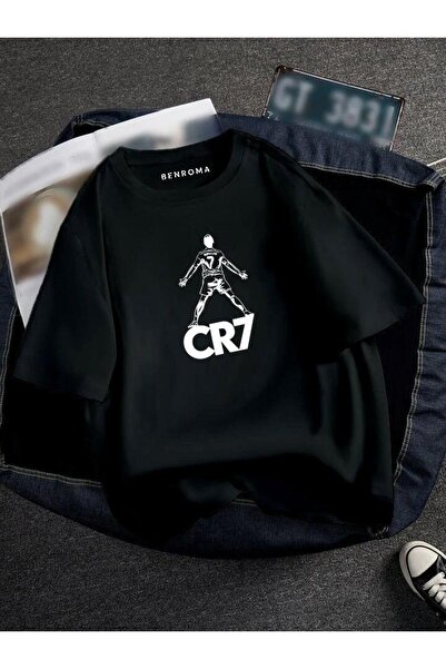 DM DOLCE MORE TRICOU UNISEX CU IMPRIMEU JUCĂTOR DE FOTBAL OVERSIZE CU IMPRIMEU