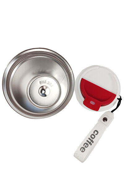 Weather Forecast 304 L White Coffee Cup 420 ml Coffee Hand Thermos Mug cin487by