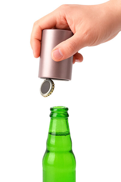 ihvan online Mıknatıslı Bas Çek Otomatik Şişe Açacağı Rosegold