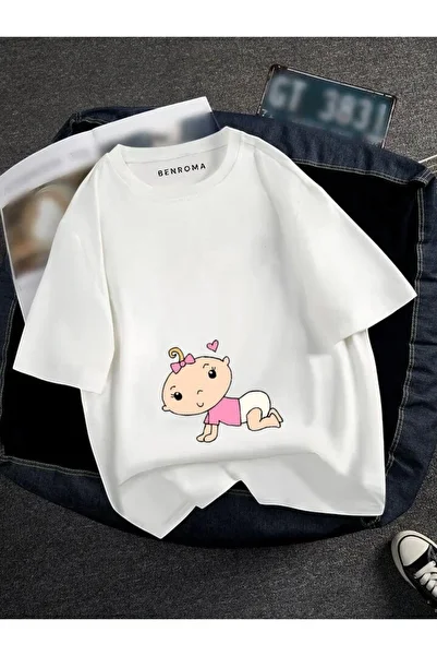 BENROMA Pregnant Printed T-Shirt