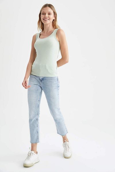 DeFacto Tricou Basic Slim Fit cu bretele I1059AZ21SP