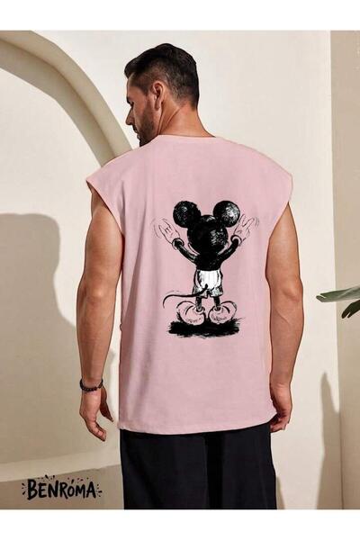 DM DOLCE MORE تي شيرت بدون أكمام مطبوع عليه شخصيات كرتونية